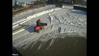 Husqvarna Rider 214TC odśnieżanie / snow plowing