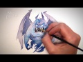 ICE MONSTER! - time lapse painting