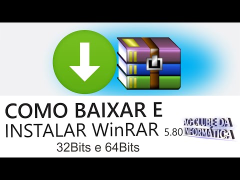 Como baixar e instalar WinRar no windows 10, 8.1 e 7 32Bits e 64Bits