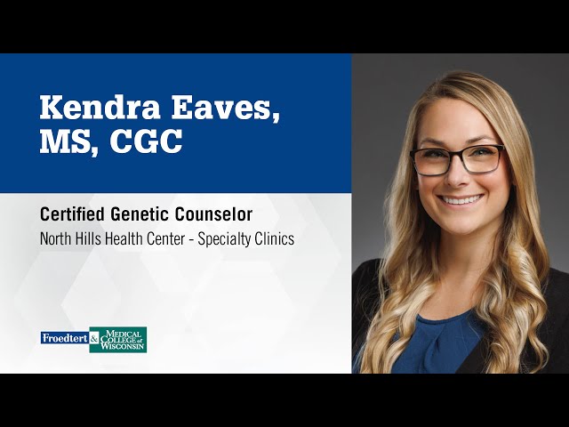 Watch Kendra Eaves, genetic counselor on YouTube.
