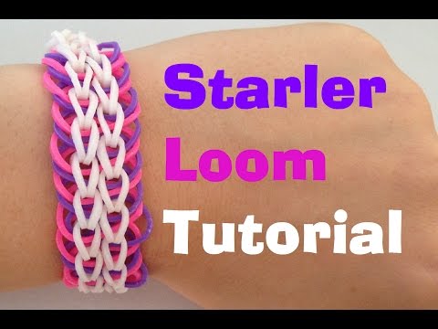 STARLER (Original Design) Rainbow Loom bracelet Tutorial l JasmineStarler