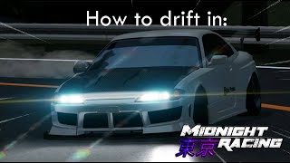 How to drift in Midnight Racing: Tokyo | (Basic Tutorial)