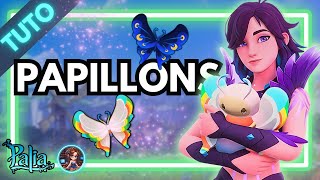 Palia - Guide Papillons Rares Rainbow-Tipped & Duskwing Astuces Farm Méthode Milkshake