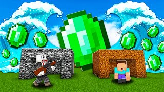 THỬ THÁCH SÓNG THẦN NGỌC LỤC BẢO(EMERALD) VÀ GIẾT BOSS WITHER TRONG MCPE | Thử Thách SlenderMan