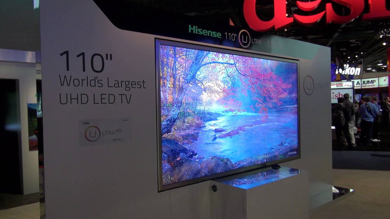 CES 2013 Hisense XT900 Series 110" World's Largest UHD LED TV 4K YouTube