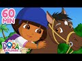 Most Daring Animal Rescues with Dora! 🐴  | 1 Hour | Dora the Explorer