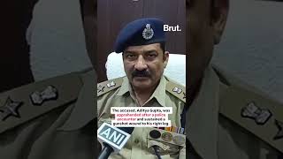 A Man Who D A Student In Kanpur Was Apprehended By Police After An Encounter.
