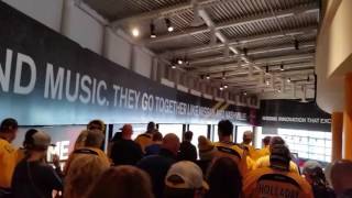 Leaving Bridgestone Arena After Nashville Predators Beat St. Louis To Win Series - May 7, 2017