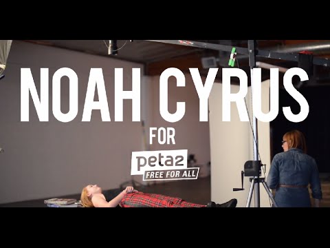 Noah ad Cyrus hindi with PETA in yoga  graphic poses Worldnews.com poses name in