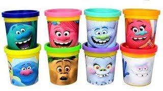 Dreamworks Trolls Play Doh Can Heads Surprise Toys Trolls Blind Bags Surprise Eggs & Play Doh Molds