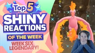 TOP 5 SHINY LEGENDARY REACTIONS OF THE WEEK! Pokemon Let's GO Pikachu Eevee Shiny Montage! Week 6