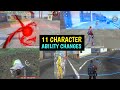11 CHARACTER ABILITY CHANGES IN NEW OB42 UPDATE | ADVANCE SERVER - GARENA FREE FIRE