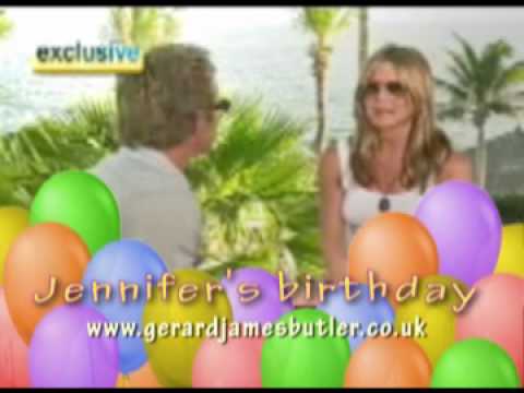 Gerard Butler Jennifer Aniston Birthday party 41st 2010 Interview The Bounty 