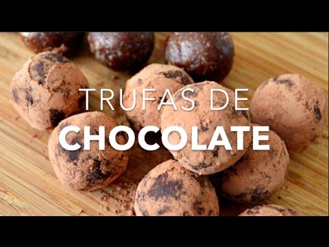 TRUFAS SALUDABLES DE CHOCOLATE en 10 MINUTOS - Recetas fáciles Pizca de Sabor