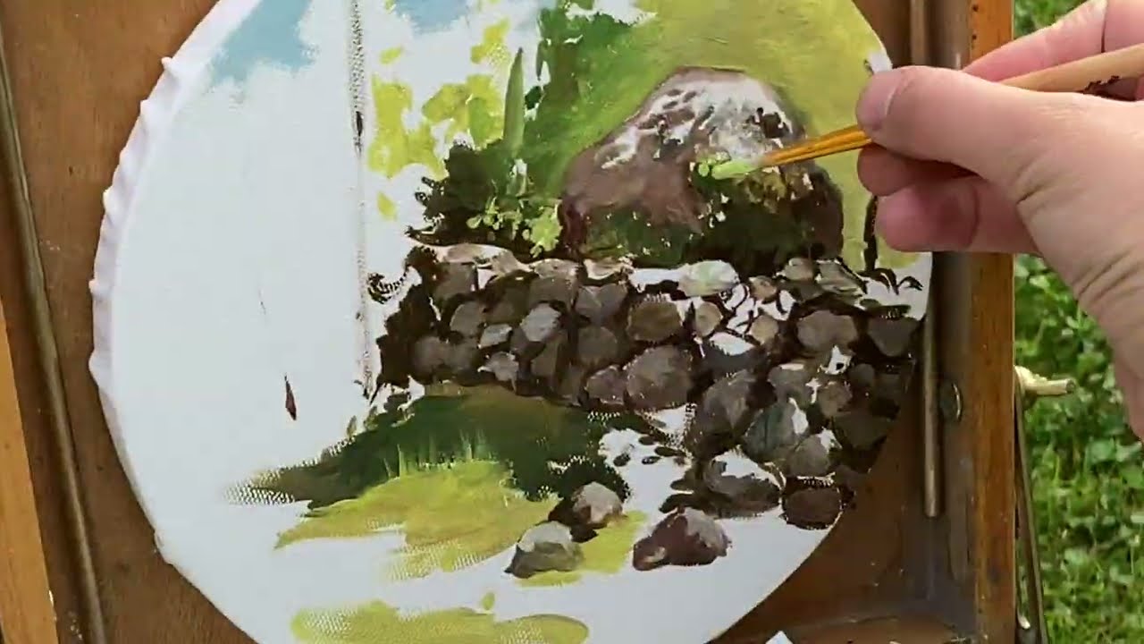 Saaremaa autumn forest (Estonia) and Plein air