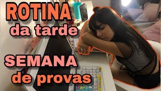 Rotina Da Tarde Semana De Provas