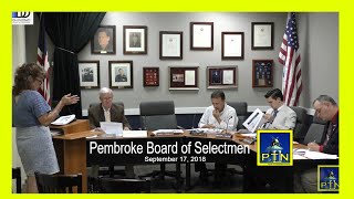 Pembroke Board of Selectmen - Long Range Capital Plan