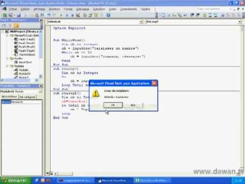 VBA Boucle Do While ==> Loop