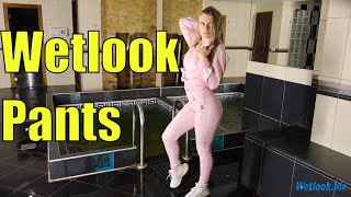 Wetlook Girl In The Pool With Her Clothes On | Wetlook White Pants | Wetlook Shirt