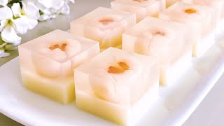 Lychee Agar-Agar Jelly Recipe 荔枝燕菜糕食谱