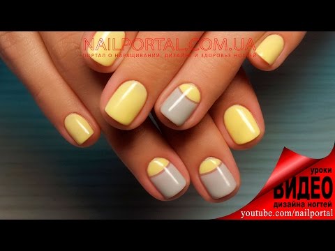 Обучение гель лак с дизайном