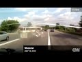 Dash cam shows Russian bus crash