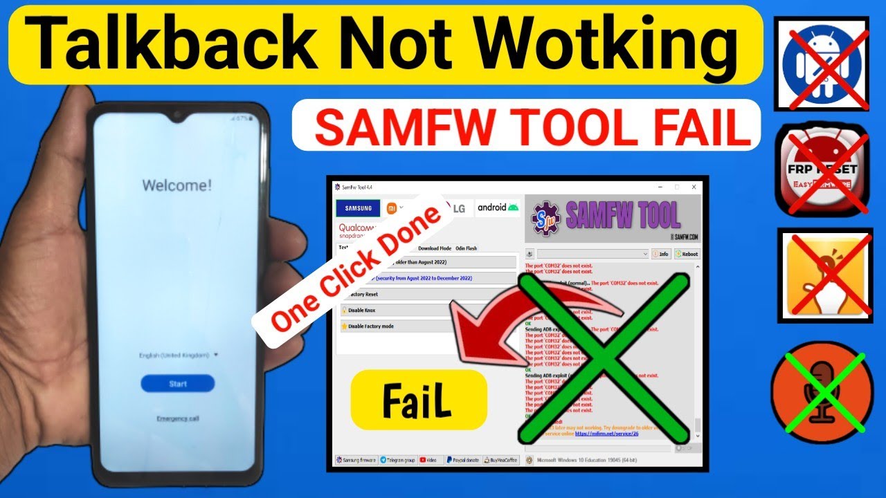 Samsung A12/M12 Frp Bypass || Google Account Not Working Samsung A12/M12 Frp Bypass || Google Account Not Working