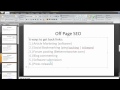 How To Get Your Blog To The First Pages Of Google (Off Page SEO for Networkers)