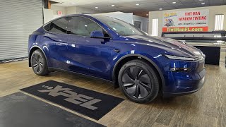 Tesla Model Y Roof, Windshield, Sides, And Rear Window Tinting With Xpel Xr Plus Ceramic Window Film