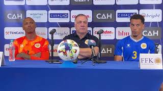 Den Kayente Di Wega Rueda Di Prensa Después Di Partido Kòrsou Vs. Trinidad & Tobago