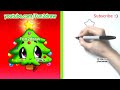 Easy Drawings - How to Draw Christmas Tree - Cute Christmas Stuff Things Top Drawing Videos Fun2draw