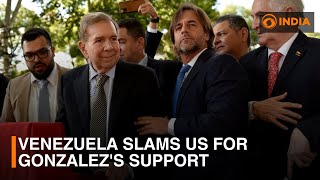 Venezuela Slams Us For Gonzalezs Support Dd India Live