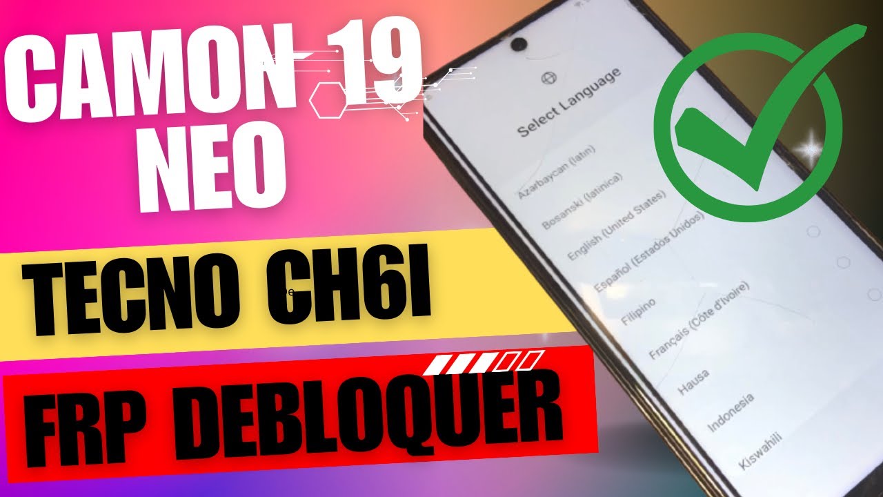 Unlock the Google account of Tecno Camon for free Unlock the Google account of Tecno Camon for free