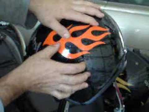 Motorcycle Helmet Stickers on Installation Of Flame Decals On A Motorcycle Helmet