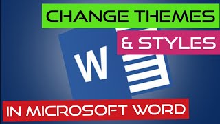 How To Add & Change Themes, Styles, Colours & Borders In Microsoft Word 365