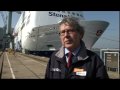 BBC Look East News Harwich Big Cruise Ships Stena Hollandica & Suffolk Mooter Bike Mopeds