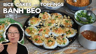 Banh Beo Vietnamese Rice Cakes With Toppings Easy And Tasty Dish