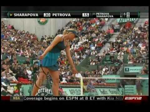 マリア シャラポワ VS Nadia ペトロワ 13／13- 全仏オープン 2009- 2nd Round