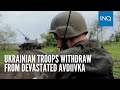 Ukrainian troops withdraw from devastated Avdiivka