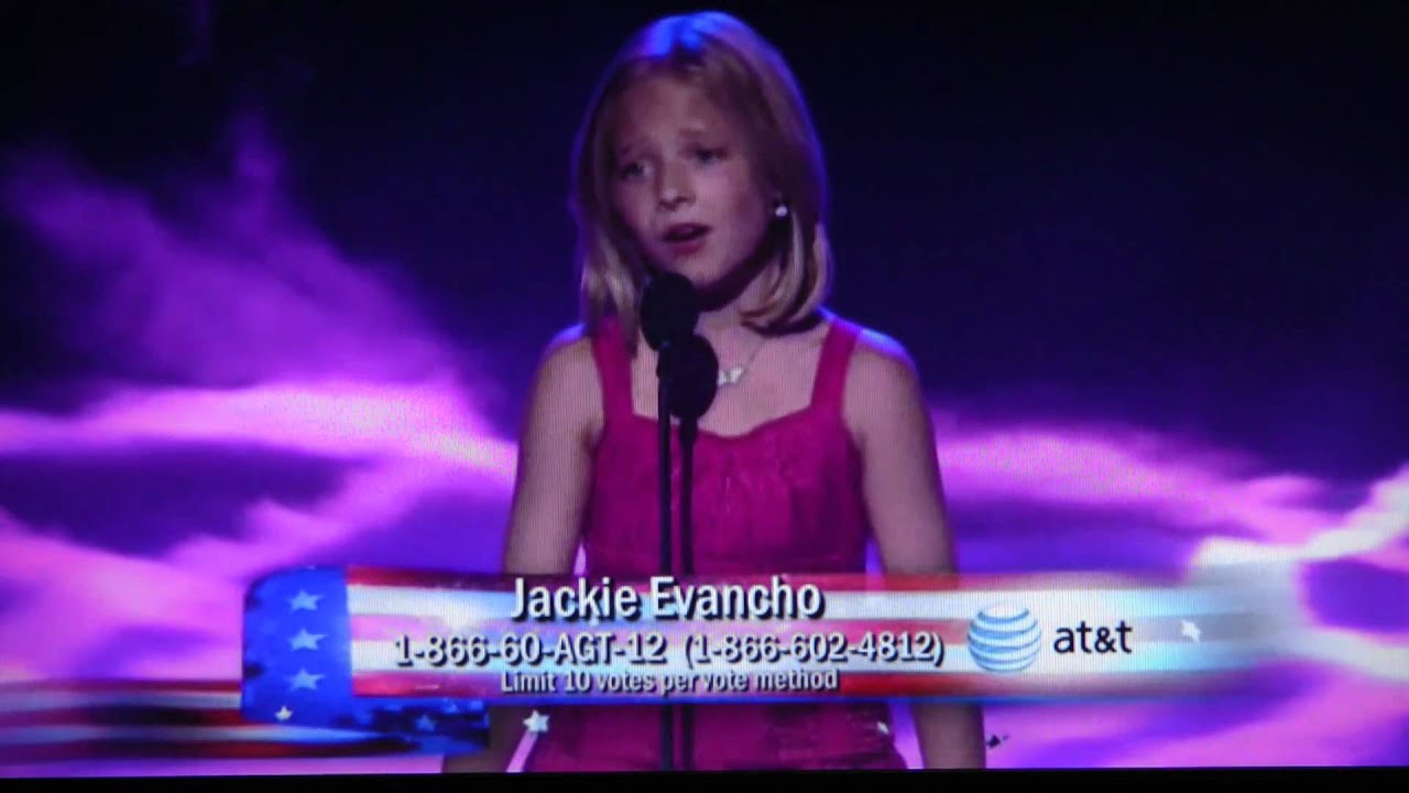 Jackie Evancho 1st Live Audition America's Got Talent - YouTube