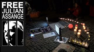 Candles4Assange Mahnwache 11.12.2019 Berlin #FreeAssange