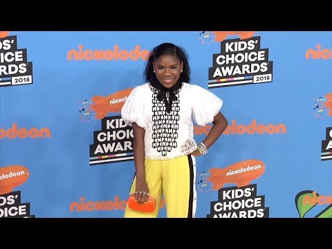 Trinitee Stokes 2018 Kids' Choice Awards Orange Carpet