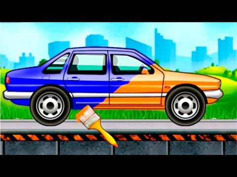 Мультики мойка и раскраска машин Мультики мойка и раскраска машин
