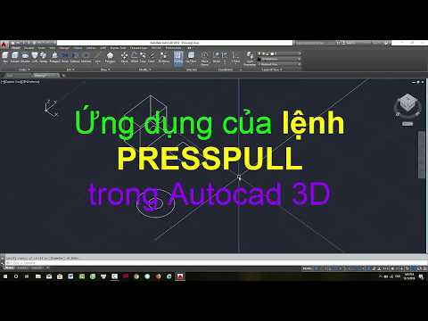 Sử dụng lệnh PRESSPULL trong AUTOCAD 3D như thế nào - Autocad for beginners