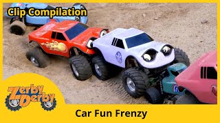 Zerby Derby |🚗| CAR FUN FRENZY |🎉| Best of Summer | Clip Compilation | Kids Cars