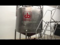 Cherry Burrell 1500 Gallon 304 Stainless Steel Single Wall Mixing Tank Demonstration