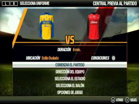 FIFA 12 (PSP) Liga Mexicana Equipaciones Incluyen Parte de Balones Y
