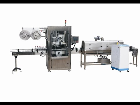 sleeve labeling machine for full body glass bottle with steam tunnel manga m