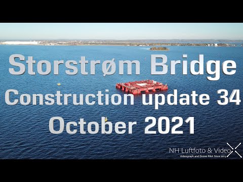 Storstrøm Bridge Construction update 34 October 2021