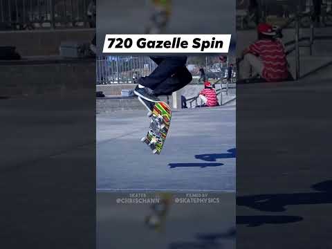 This skate trick is called '720 Gazelle Spin' (Chris Chann)
